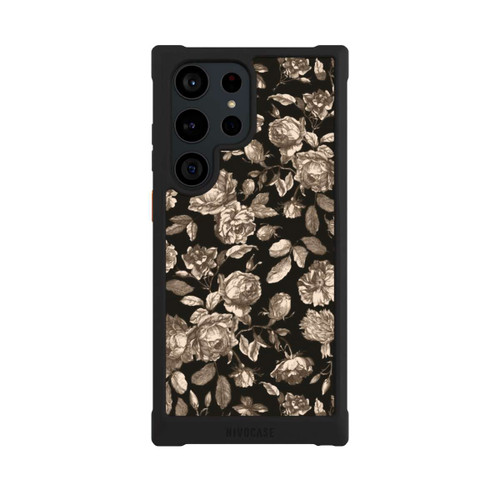 Samsung Galaxy S23 Ultra NIVOmax Toile fleurs foncées