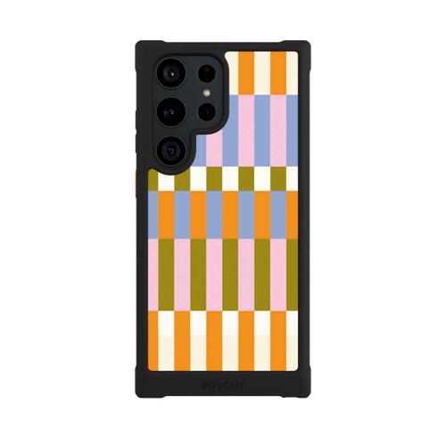 Samsung Galaxy S23 Ultra NIVOmax Thème à Carreaux Colorés et Audacieux