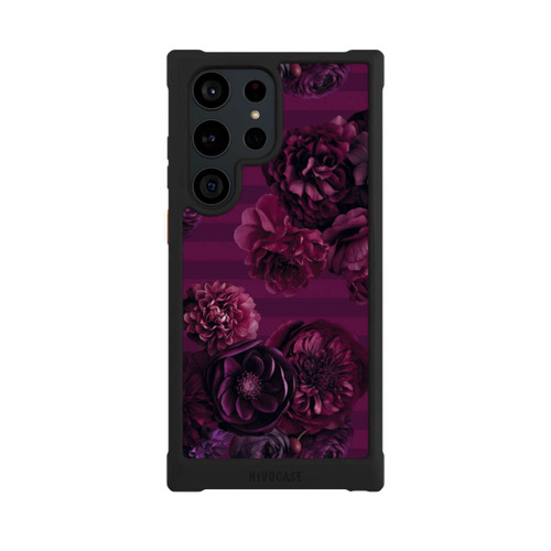 Samsung Galaxy S23 Ultra NIVOmax Majestic Baroque Blossom Dream Burgundy Pink with AI