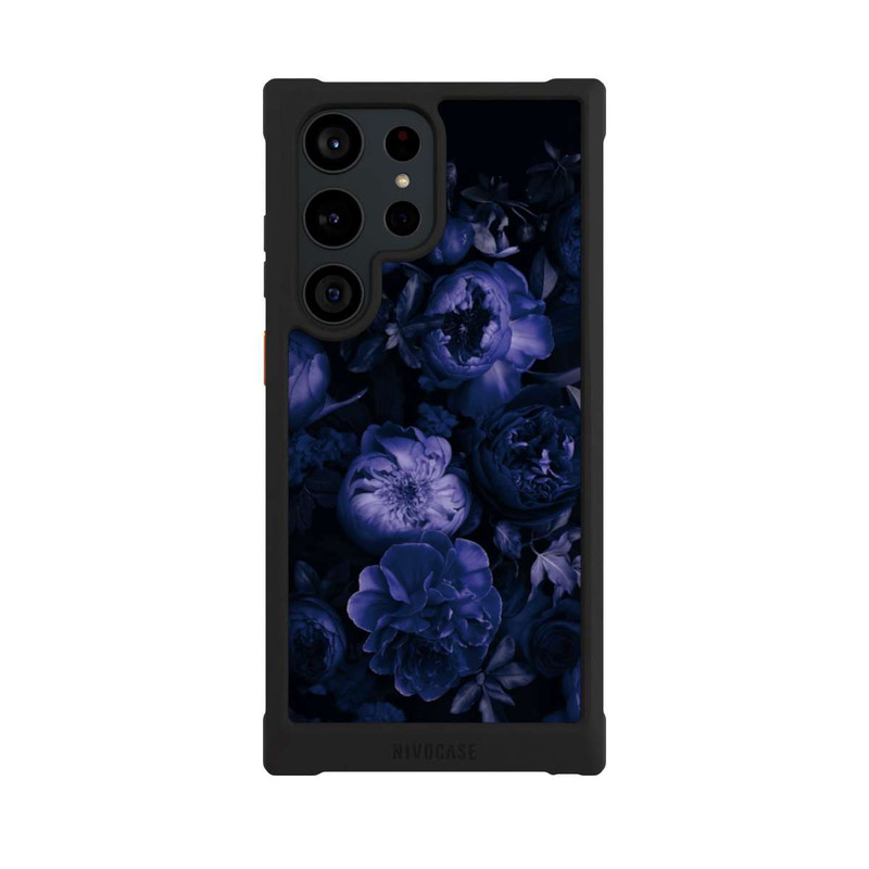 Galaxy S23 Ultra NIVOmax Victorian Grandeur Large Flowers Purple Mit KI