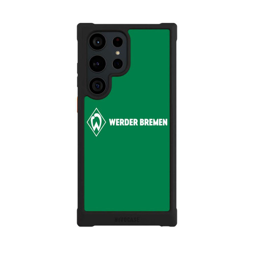 Samsung Galaxy S23 Ultra NIVOmax Werder Bremen Schriftzug Raute Grün