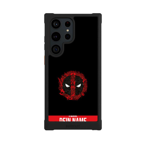 Samsung Galaxy S23 Ultra NIVOmax Deadpool Logo Personalisierbar