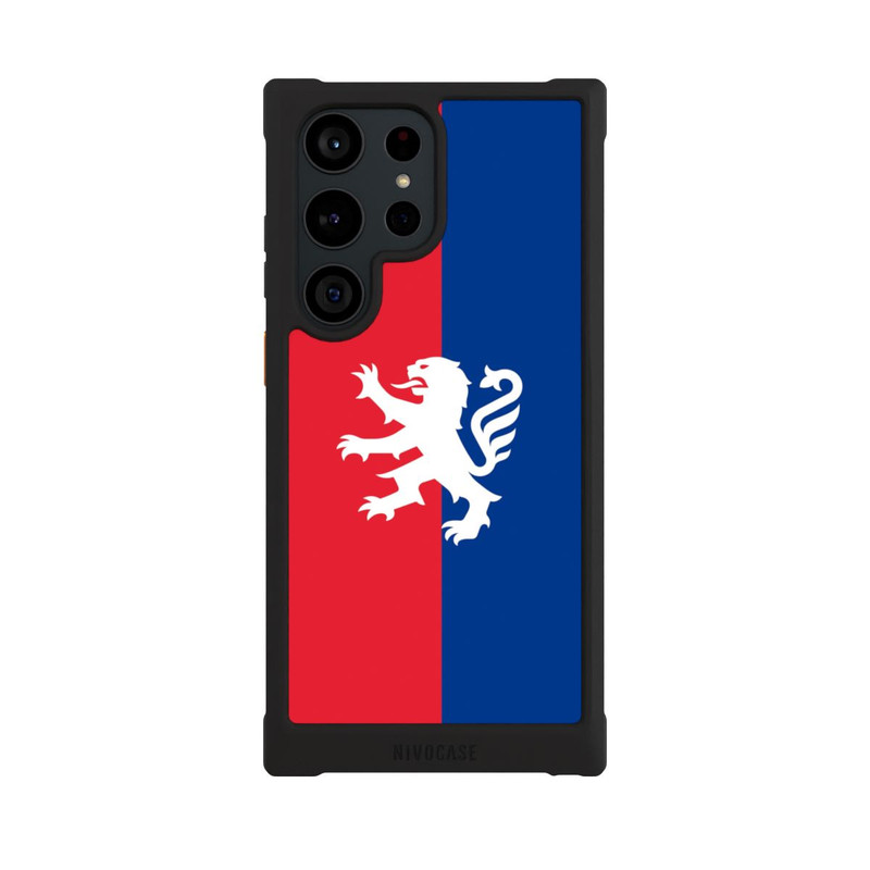 Galaxy S23 Ultra NIVOmax OL Lion rouge et bleu