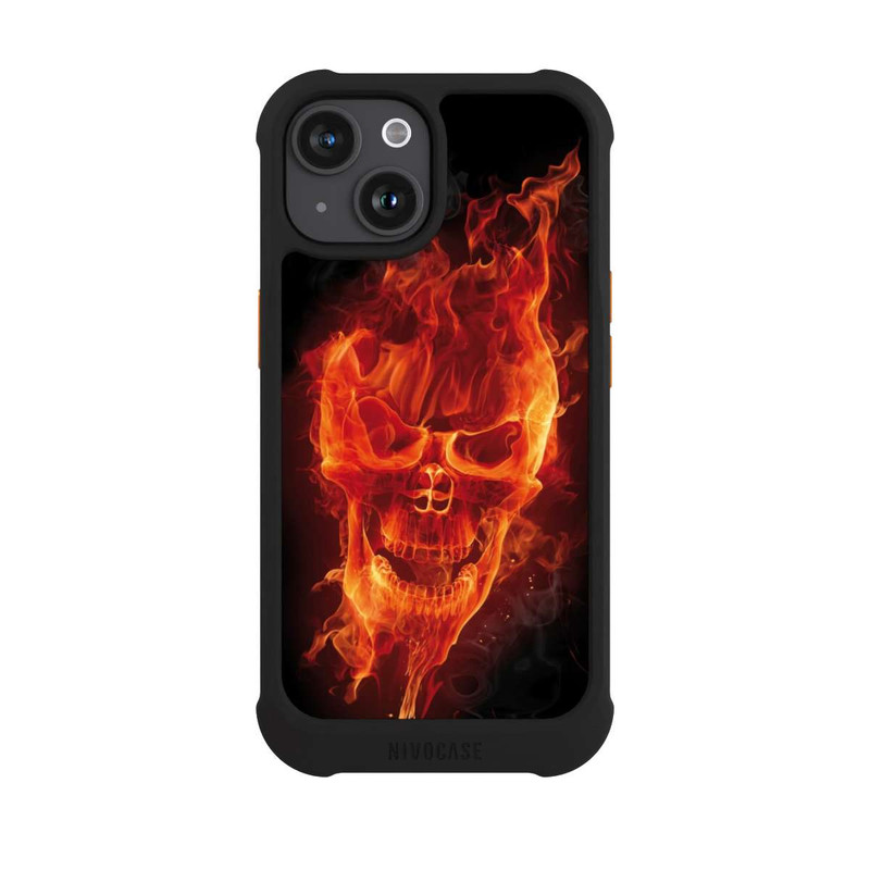 iPhone 15 NIVOmax Burning Skull