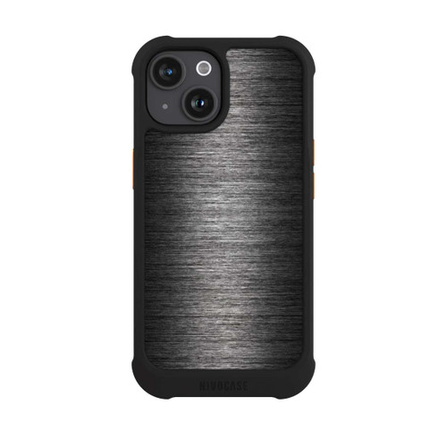 Apple iPhone 15 NIVOmax Metal Look - Anthrazit