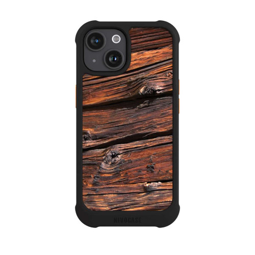 Apple iPhone 15 NIVOmax Verwitterte Holzplanken