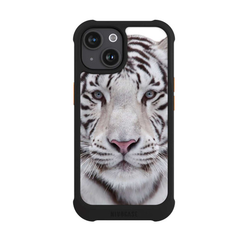 Apple iPhone 15 NIVOmax Tigre Blanc Majestueux