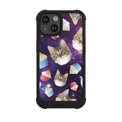 Apple iPhone 15 NIVOmax Crazy Galaxy Space Cats