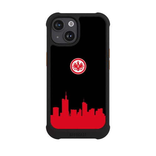 Apple iPhone 15 NIVOmax Eintracht Frankfurt Skyline Rot
