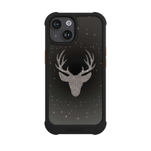 Apple iPhone 15 NIVOmax Hirsch Glitzer Look