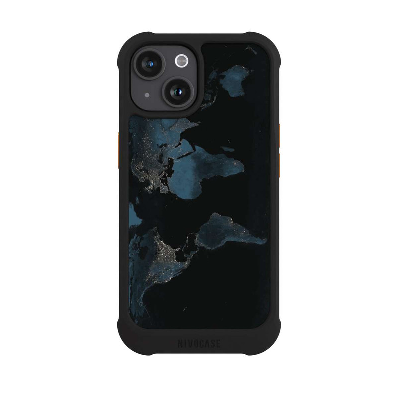 iPhone 15 NIVOmax Nightlight Worldmap