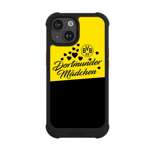 Apple iPhone 15 NIVOmax BVB Dortmunder Mädel Herzen