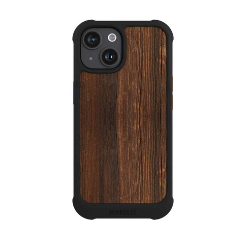 Apple iPhone 15 NIVOmax Nußbaum Holzlook