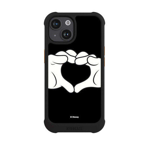 Apple iPhone 15 NIVOmax Cœur Mains Mickey et Minnie