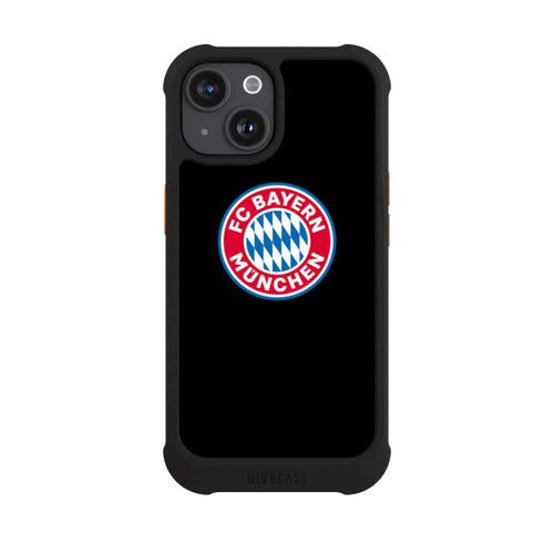 Apple iPhone 15 NIVOmax FCB Logo auf Schwarz