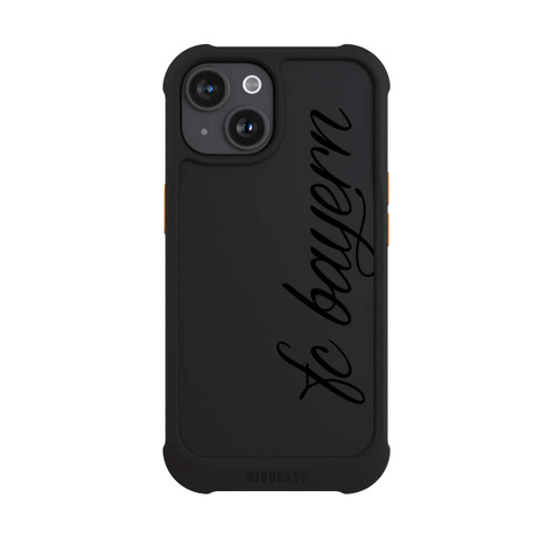 Apple iPhone 15 NIVOmax Schwarzes FCB Girlmotiv - ohne Hintergrund