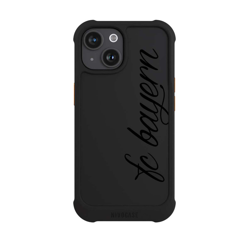 iPhone 15 NIVOmax Schwarzes FCB Girlmotiv - ohne Hintergrund
