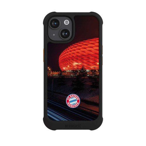 Apple iPhone 15 NIVOmax Allianz Arena bei Nacht FCB
