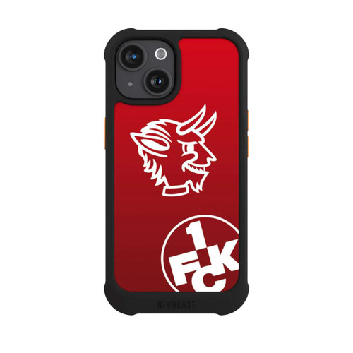 Apple iPhone 15 NIVOmax Teufelskopf FCK auf Rot