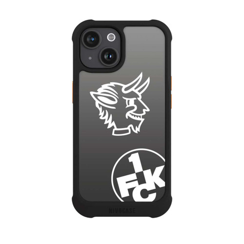 Apple iPhone 15 NIVOmax Teufelskopf FCK auf Schwarz