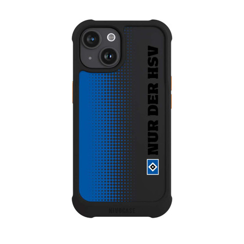 Apple iPhone 15 NIVOmax Nur der HSV - Rautenraster Blau - ohne Hintergrund