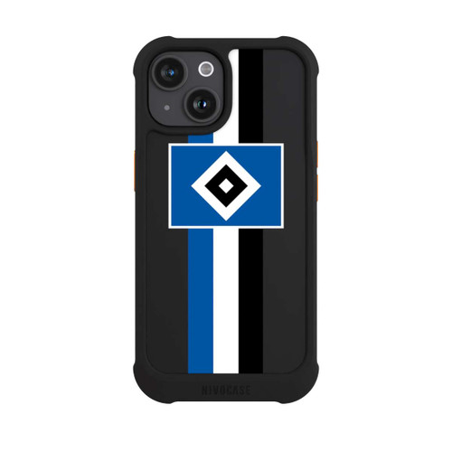 Apple iPhone 15 NIVOmax HSV Streifen - Blau-Weiß-Schwarz - ohne Hintergrund