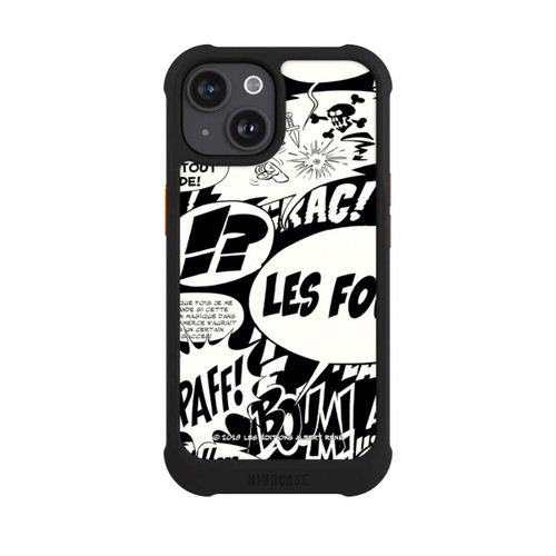 Apple iPhone 15 NIVOmax Bulles BD Astérix Noir