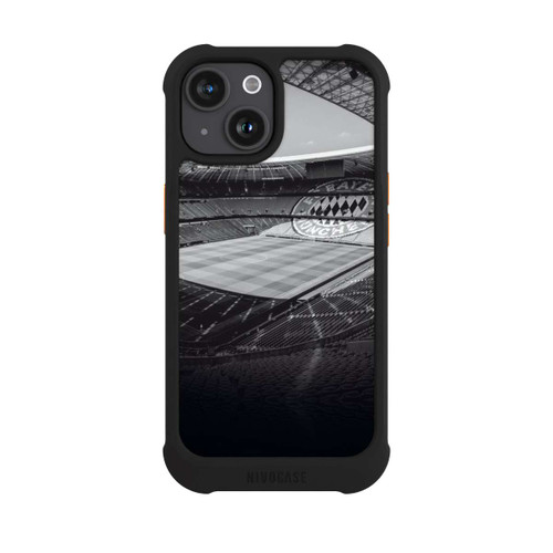Apple iPhone 15 NIVOmax Stadion FC Bayern - Black White