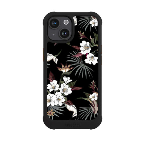 Apple iPhone 15 NIVOmax Flowers Black