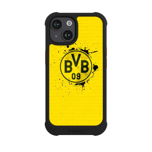 Apple iPhone 15 NIVOmax Spraylogo Yellow - BVB