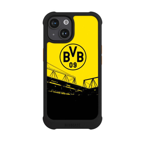 Apple iPhone 15 NIVOmax Stadion Schwarz-Gelb - BVB
