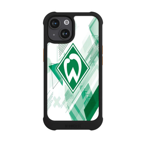 Apple iPhone 15 NIVOmax Weiße Grafikelemente - Werder Bremen