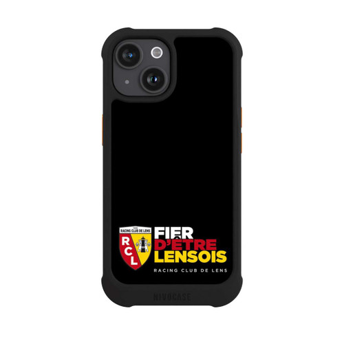Apple iPhone 15 NIVOmax RC Lens Logo en bas Noir