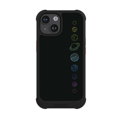 Apple iPhone 15 NIVOmax Planètes colorées