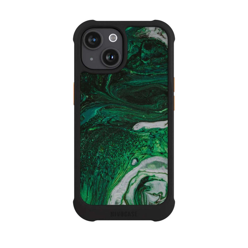 iPhone 15 NIVOmax Green oil texture