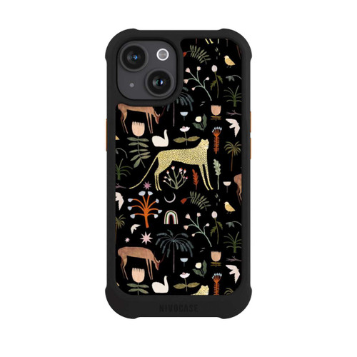 Apple iPhone 15 NIVOmax Wilde Gartenbuchstaben von Léa Le Pivert