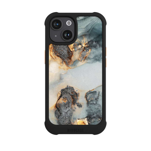 Apple iPhone 15 NIVOmax Flutwellen Golddruck