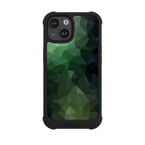 Apple iPhone 15 NIVOmax Polygonal Mosaic Green