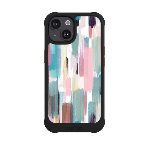 Apple iPhone 15 NIVOmax Abstract Brushstrokes Pastel Shades