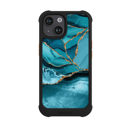 Apple iPhone 15 NIVOmax Marbre Bleu Glacier