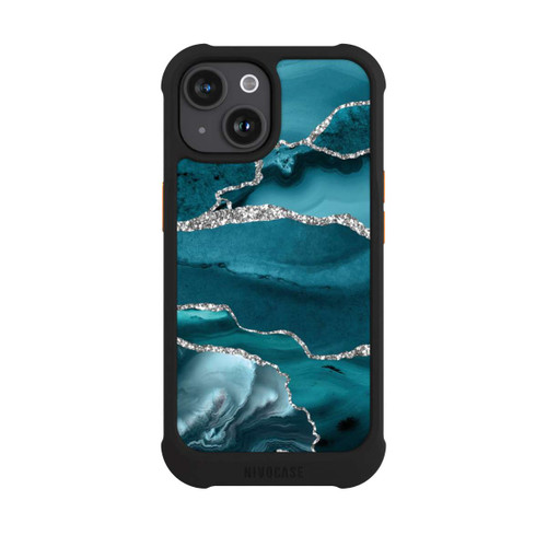 Apple iPhone 15 NIVOmax Gletscher Eis Marmor