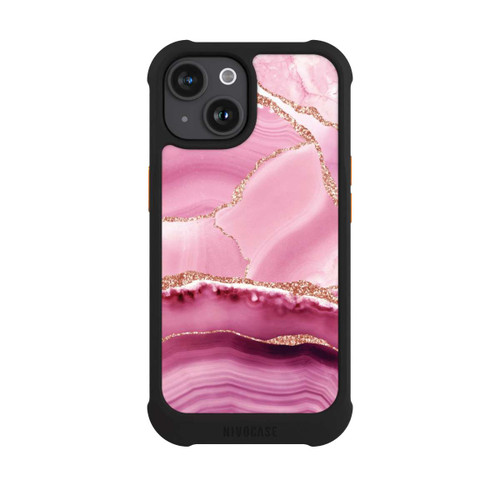 Apple iPhone 15 NIVOmax Mermaid Marble Pink