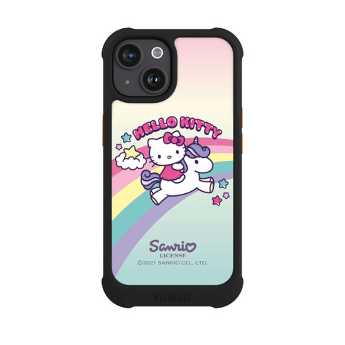 Apple iPhone 15 NIVOmax Hello Kitty Regenbogen 