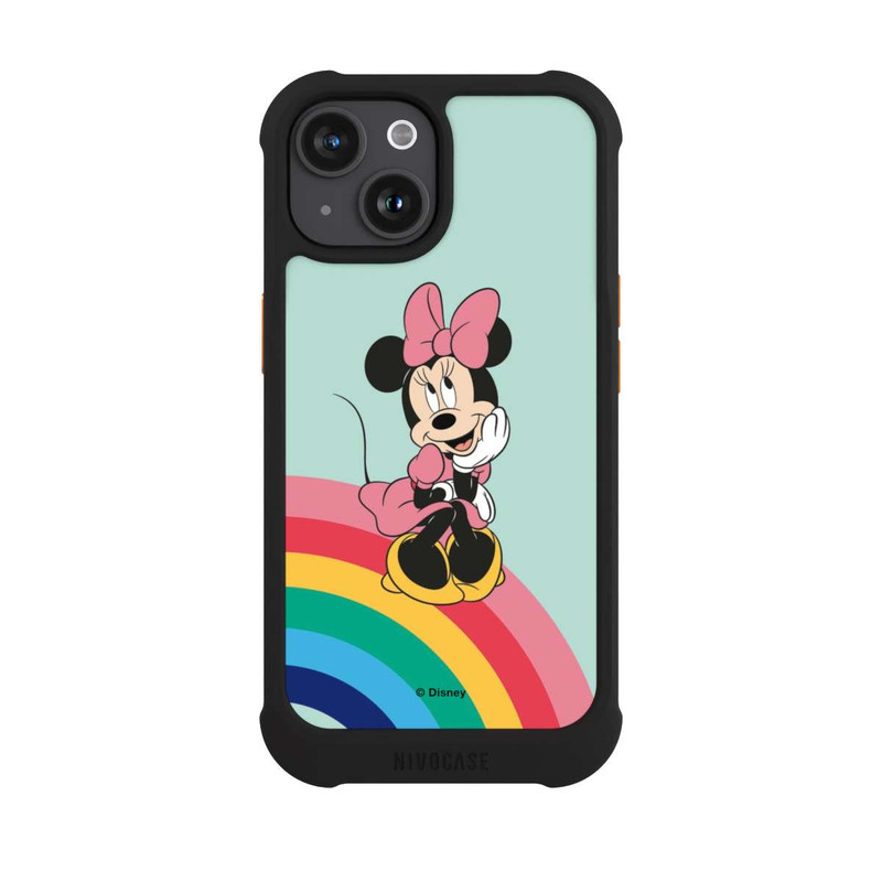 iPhone 15 NIVOmax Minnie Regenbogen Portrait