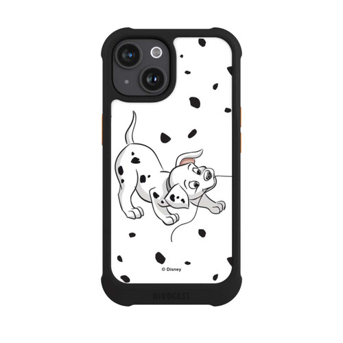 Apple iPhone 15 NIVOmax Couple Dalmatiens Gauche