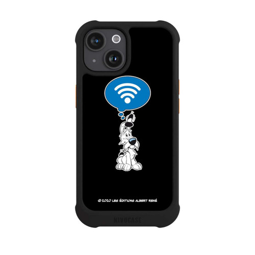 Apple iPhone 15 NIVOmax Idéfix WI-FI Sur Fond Noir