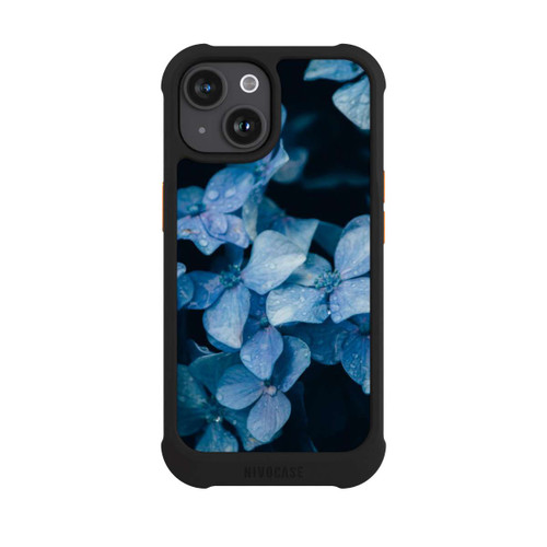 Apple iPhone 15 NIVOmax Fleurs bleues 2