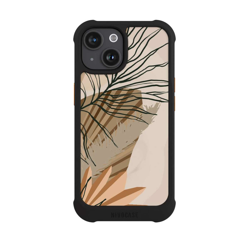 iPhone 15 NIVOmax Line Art Sommer Farn