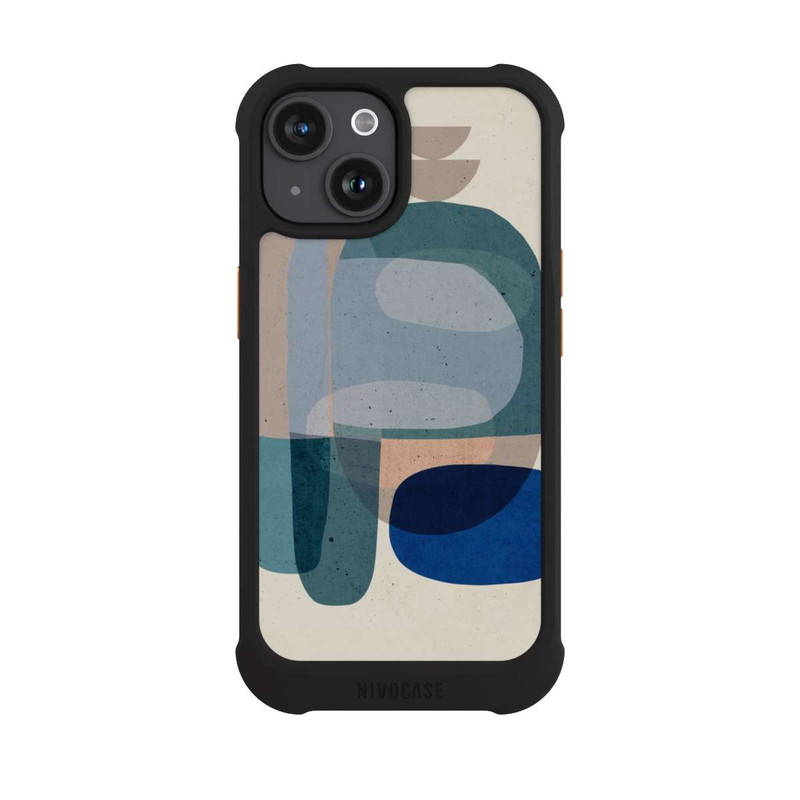 iPhone 15 NIVOmax Pierres n° 3 Bleu