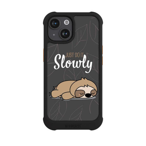 Apple iPhone 15 NIVOmax Just Do It Slowly Sloth Grey